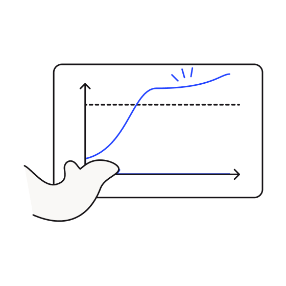 Un graphique présentant le retour sur investissement de la formation en ligne