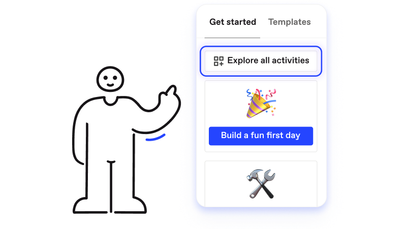 Onboarding Engaging Explore Activities